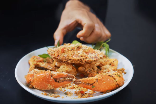 cách làm cua rang muối ớt