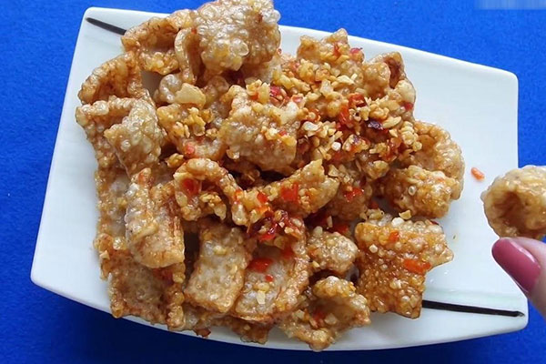 cách làm da heo chiên giòn không cần phơi nắng