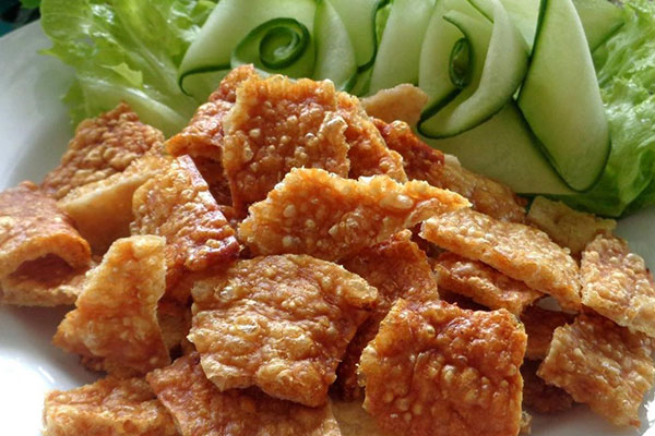 cách làm da heo chiên giòn