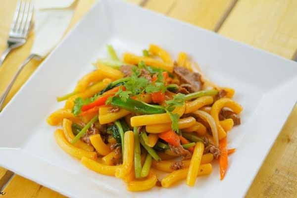 cách pha nước tương ăn nui xào bò