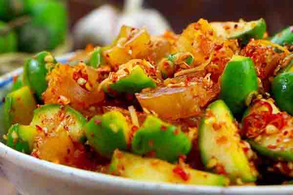 gầu bò cóc non chua cay