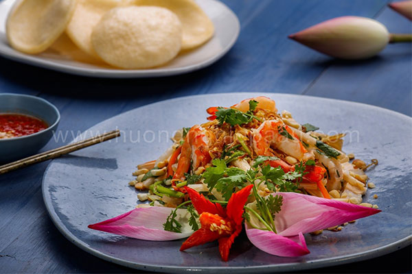 gỏi ngó sen tôm thịt gà