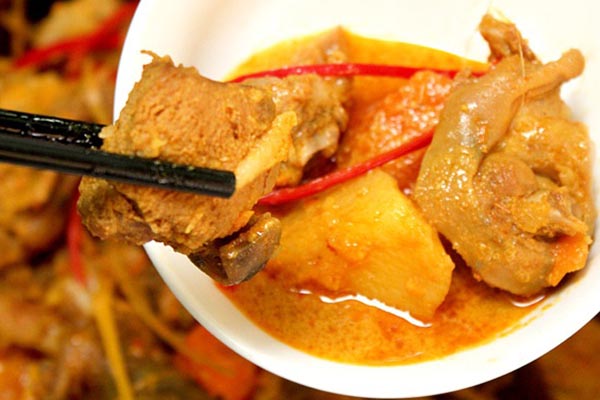 thịt thỏ nấu cari