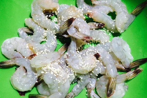 tôm chiên bột