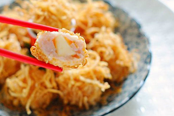 tôm chiên phô mai