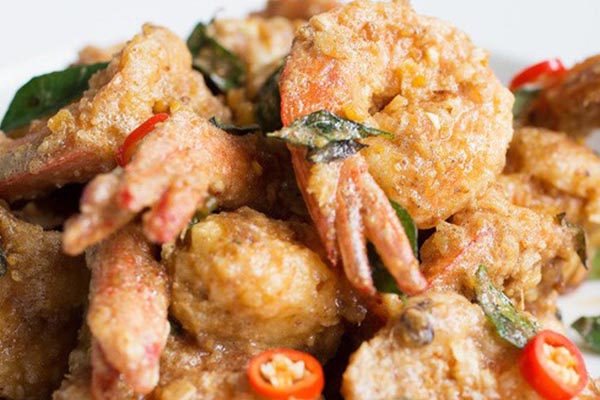 tôm chiên trứng muối